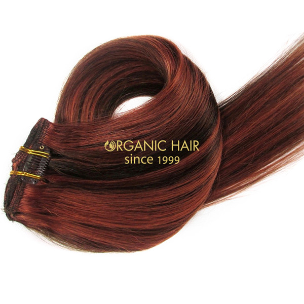 wholesale high quality clip in  virgin human hair extensions A5